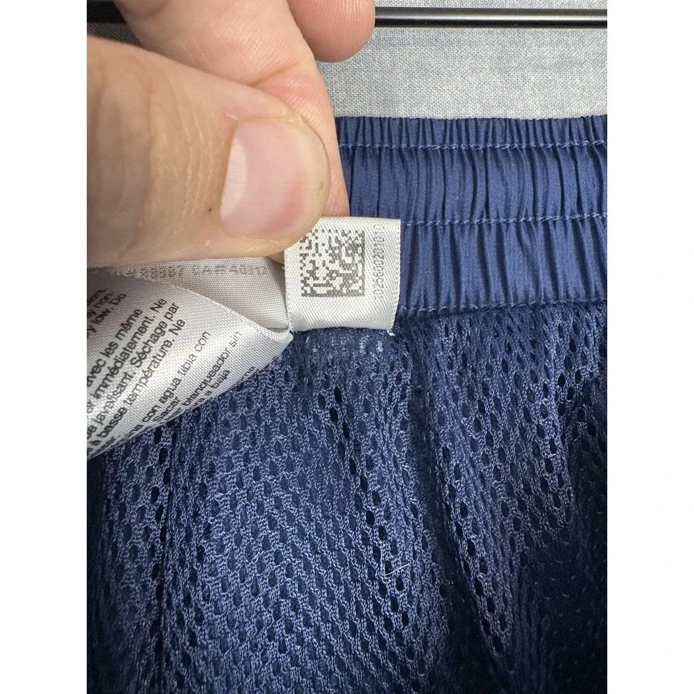 Vintage Y2K Adidas Track Pants Mens L Navy 3 Stripe Ankle Zip Baggy 2005